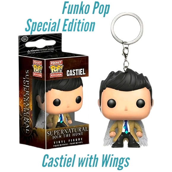 FUNKO POP!! Supernatural Limited Edition Character Castiel with Wings NWT - Picture 4 of 10